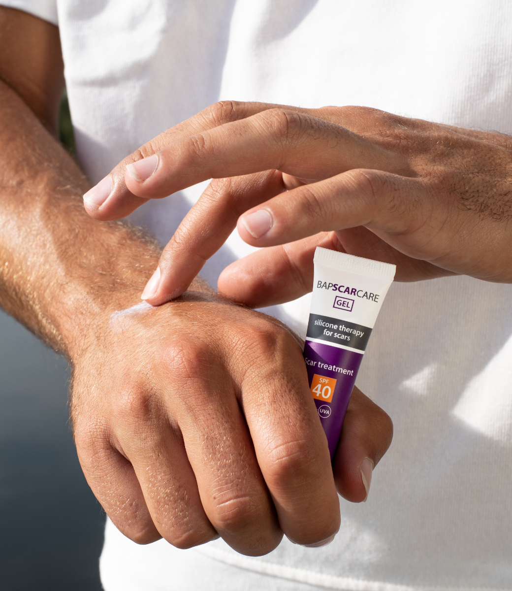 BAPSCARCARE litteken siliconengel met SPF 40