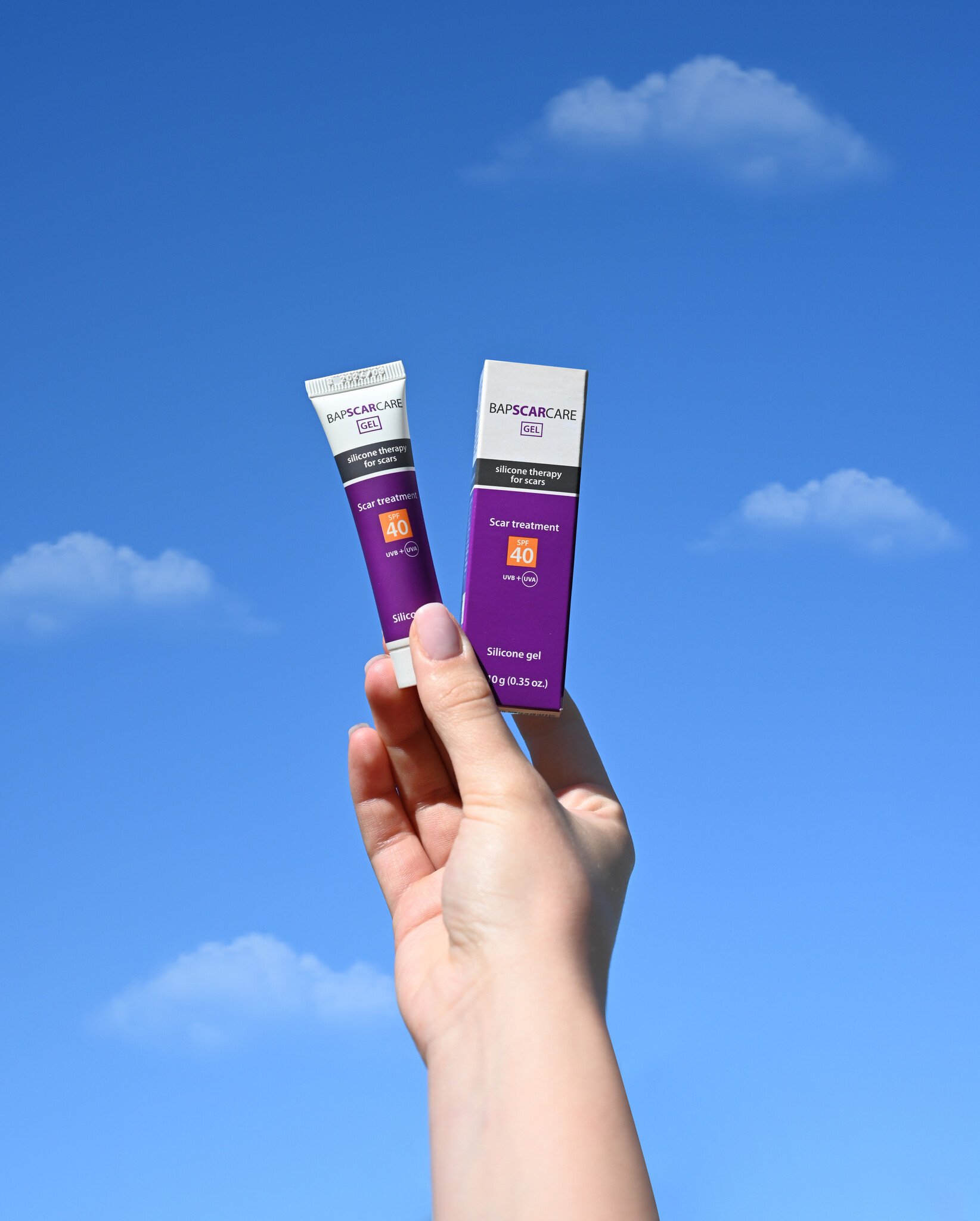 BAPSCARCARE litteken siliconengel met SPF 40
