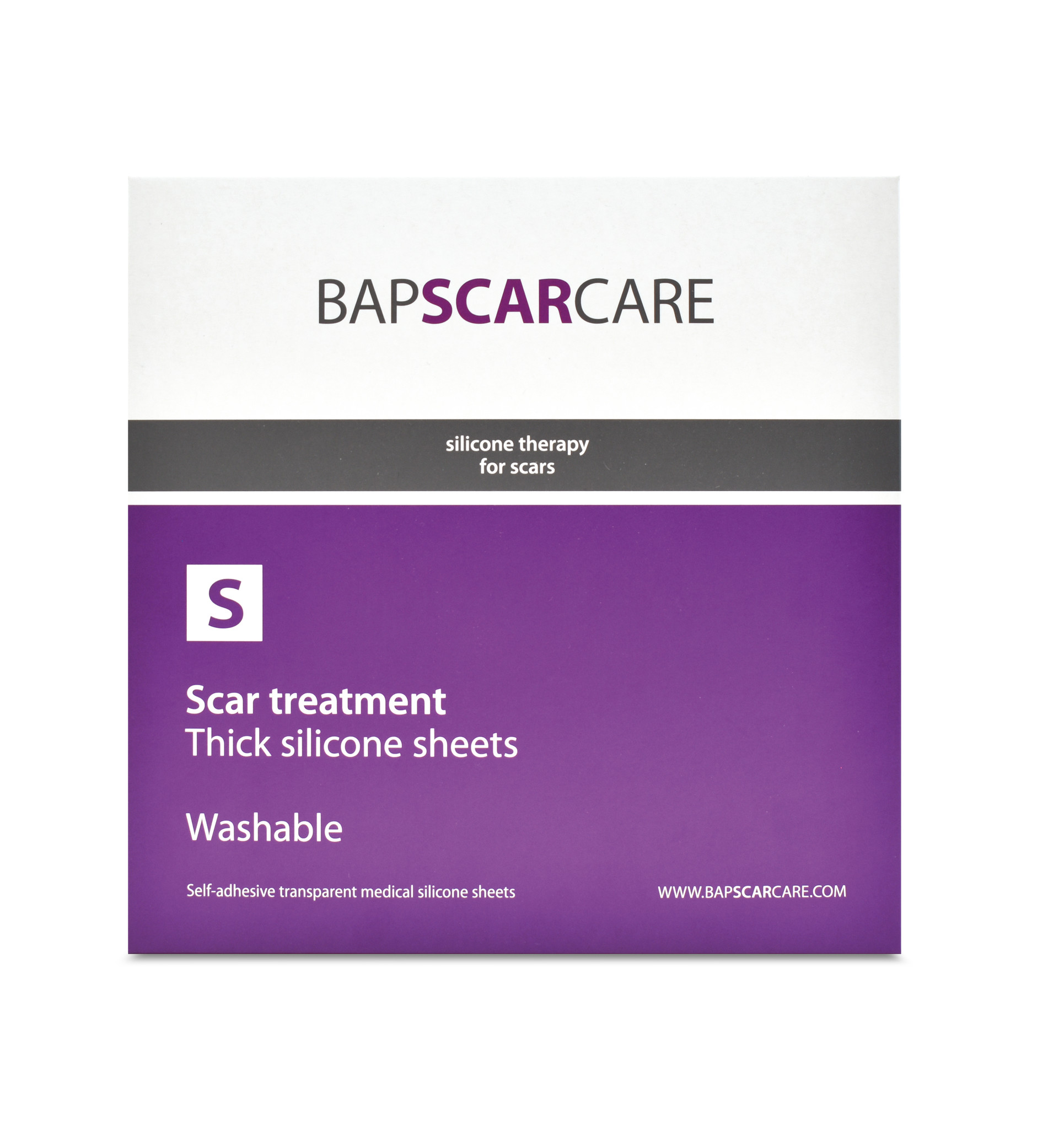 BAPSCARCARE S Narben-Silikonpflaster (waschbar)